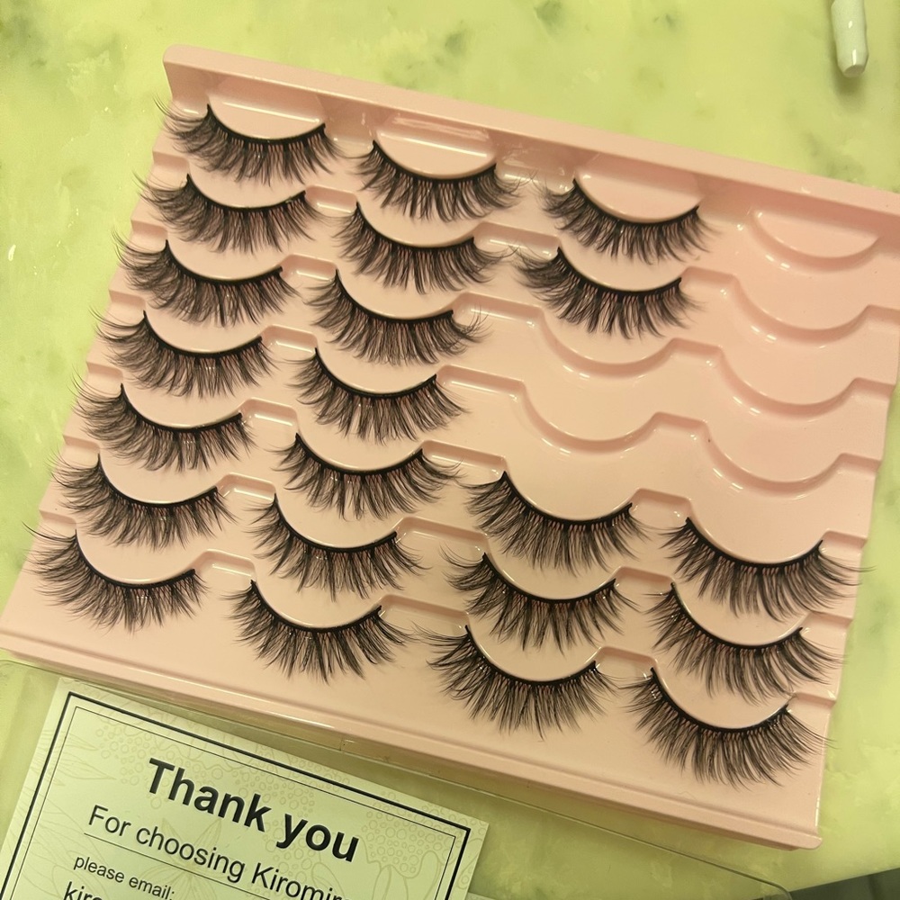 Bought these fake lashes but they’re too long for me.